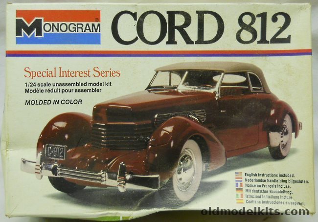 Monogram 1/24 Cord 812, 2233 plastic model kit